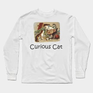 Curious Cat Long Sleeve T-Shirt